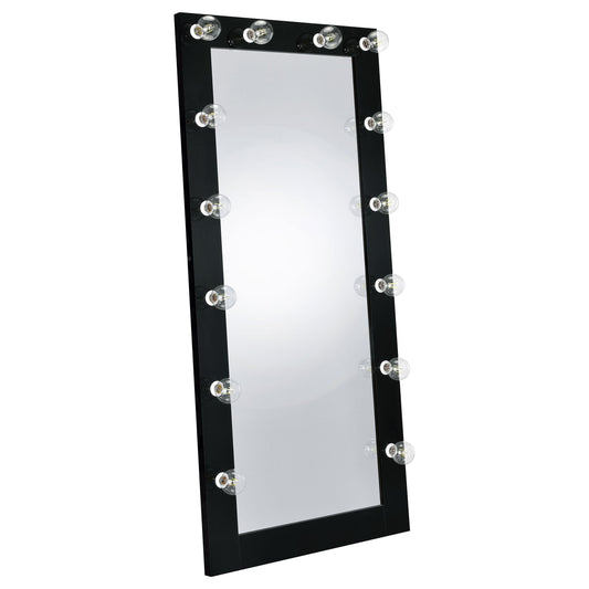 Zayan Floor Mirror in Black - Coaster Furniture