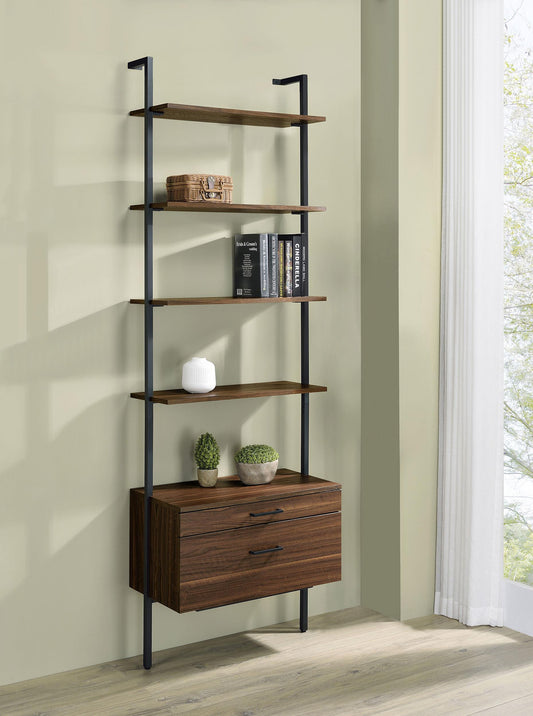 Owens Wall Shelf in Walnut - Coaster Furniture