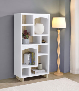 Owens Bookcase in Walnut - Coaster Furniture