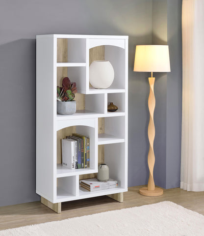 Owens Bookcase in Walnut - Coaster Furniture
