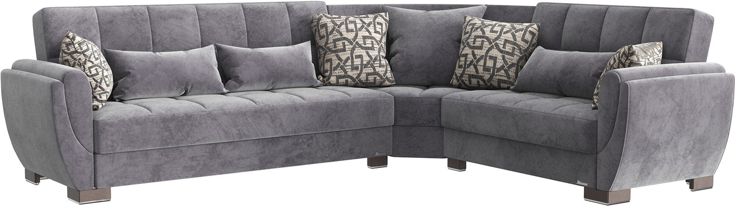 Ottomanson Armada Air Sectional Collection Convertible Sofa Bed