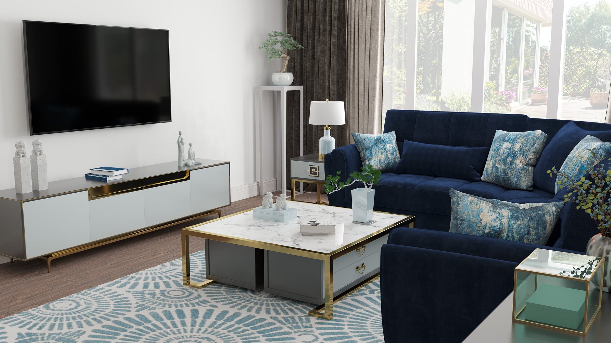 Ottomanson Armada Air Sectional Collection Convertible Sofa Bed