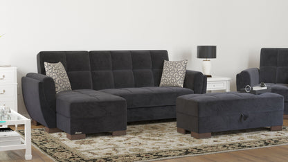 Ottomanson Armada Air Lounge Sectional Collection Convertible Sofa Bed