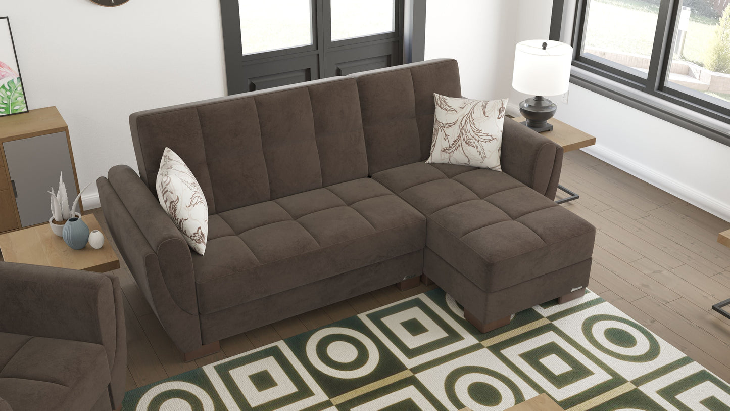 Ottomanson Armada Air Lounge Sectional Collection Convertible Sofa Bed
