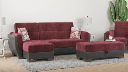 Ottomanson Armada Air Lounge Sectional Collection Convertible Sofa Bed