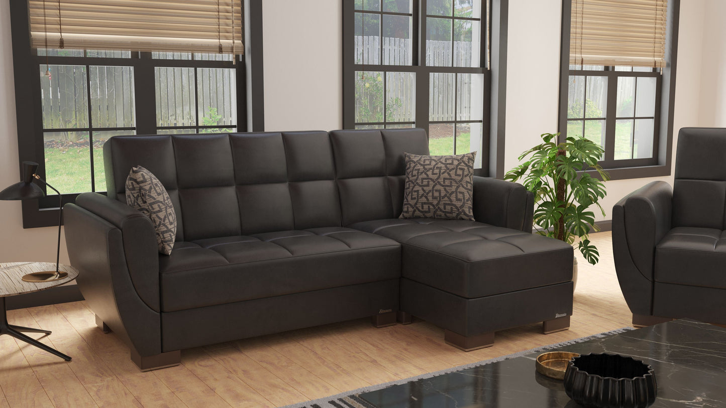 Ottomanson Armada Air Lounge Sectional Collection Convertible Sofa Bed