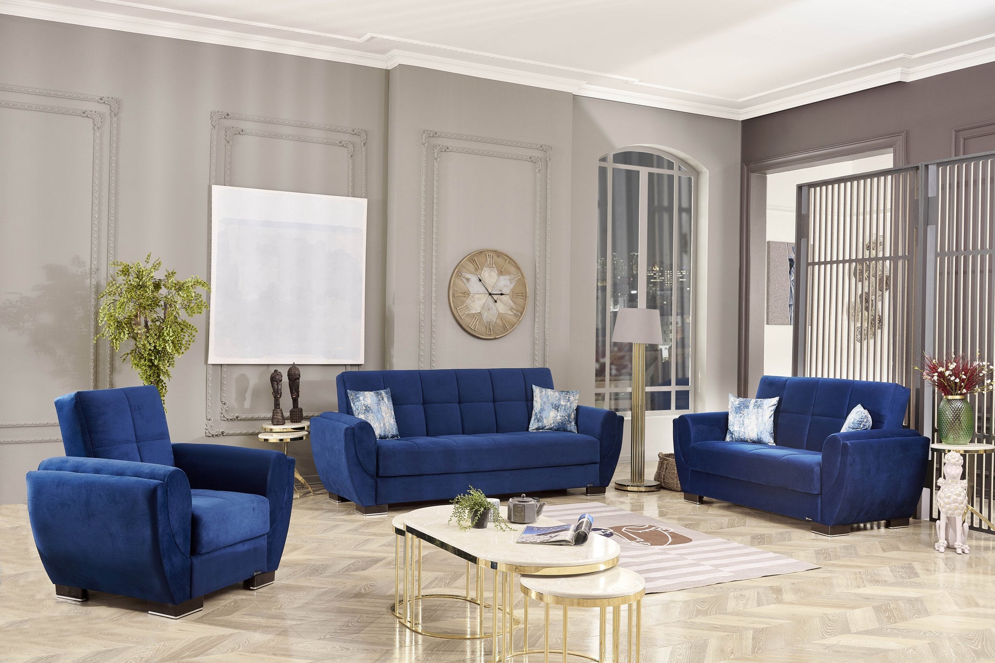 Ottomanson Air Armada Collection Convertible Sofa Bed