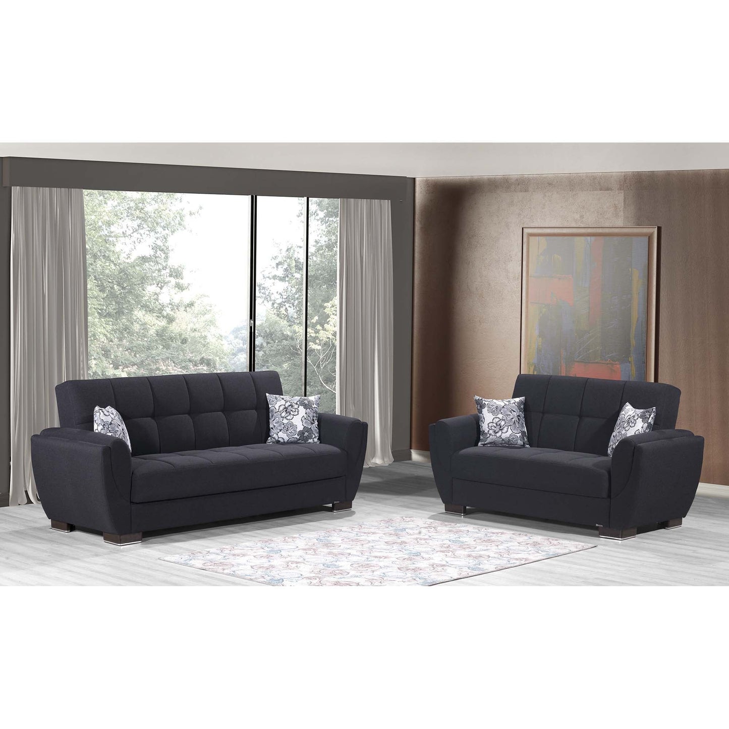 Ottomanson Air Armada Collection Convertible Sofa Bed
