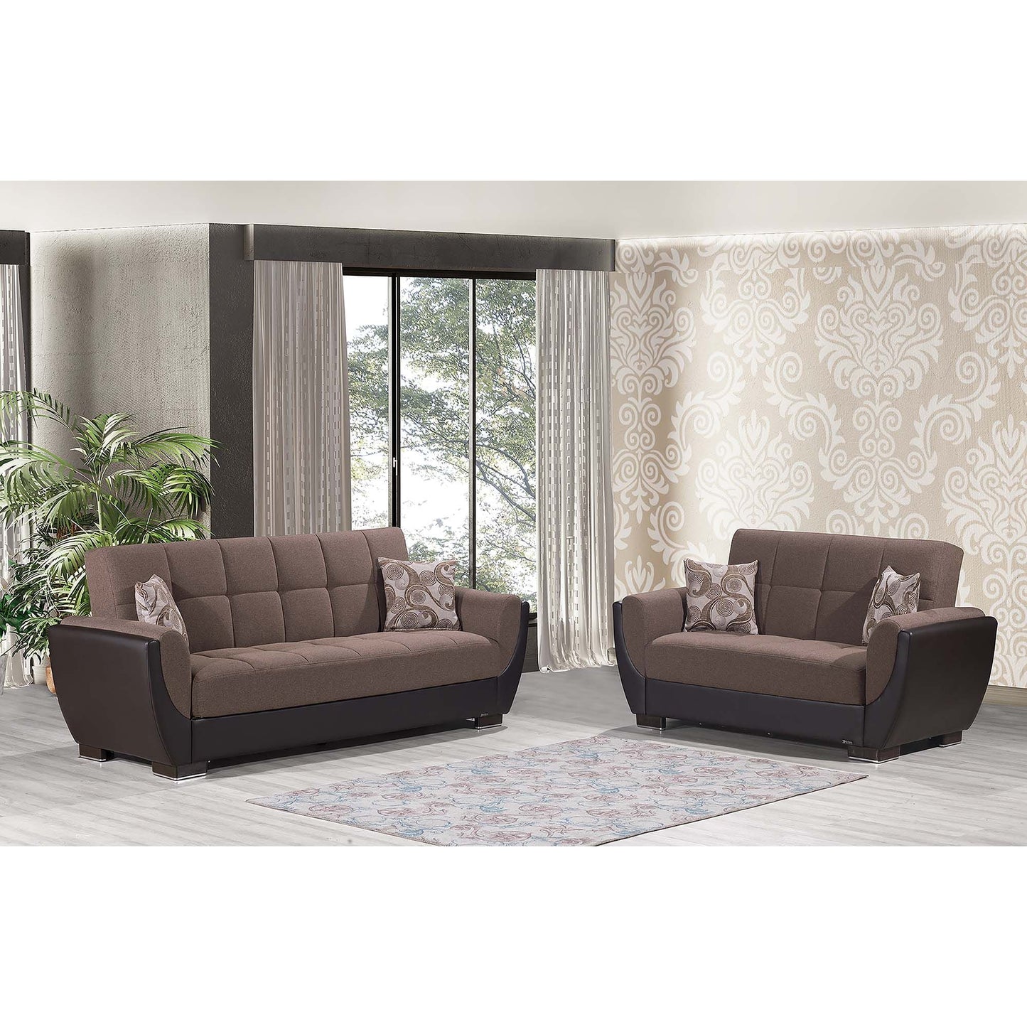 Ottomanson Air Armada Collection Convertible Sofa Bed