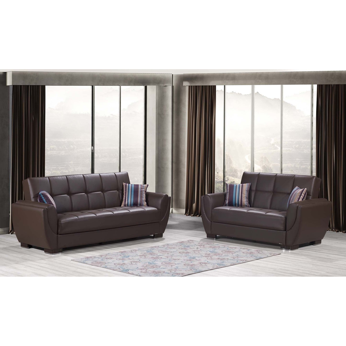Ottomanson Air Armada Collection Convertible Sofa Bed