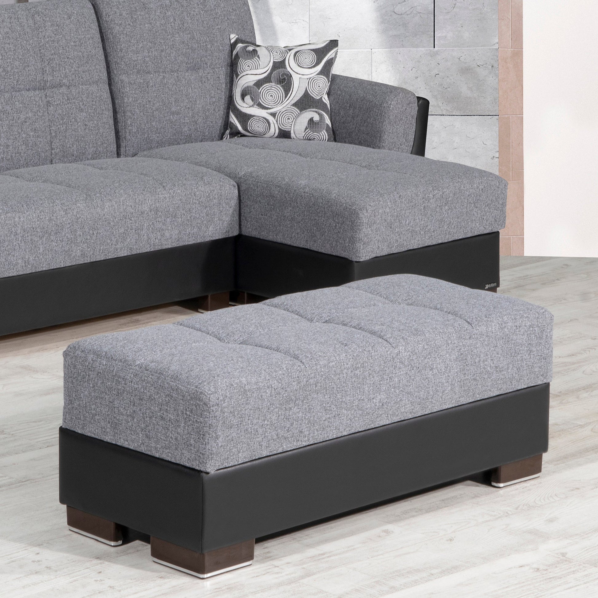 Ottomanson Armada Air Lounge Sectional Collection Convertible Sofa Bed