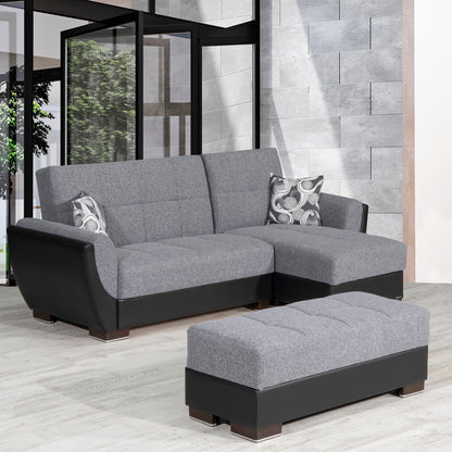 Ottomanson Armada Air Lounge Sectional Collection Convertible Sofa Bed