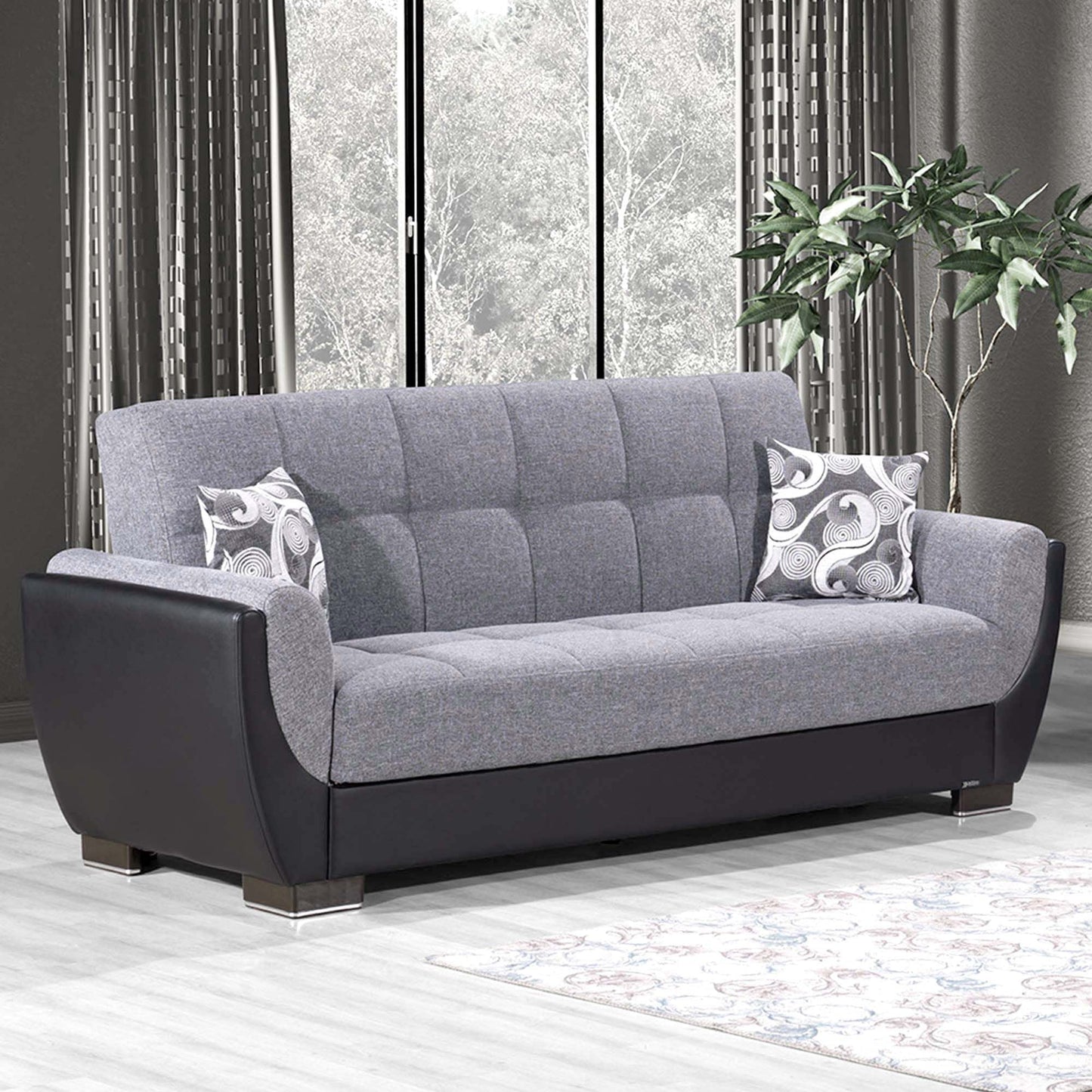 Ottomanson Air Armada Collection Convertible Sofa Bed