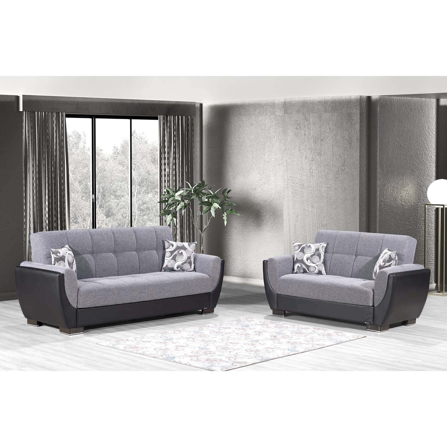 Ottomanson Air Armada Collection Convertible Sofa Bed