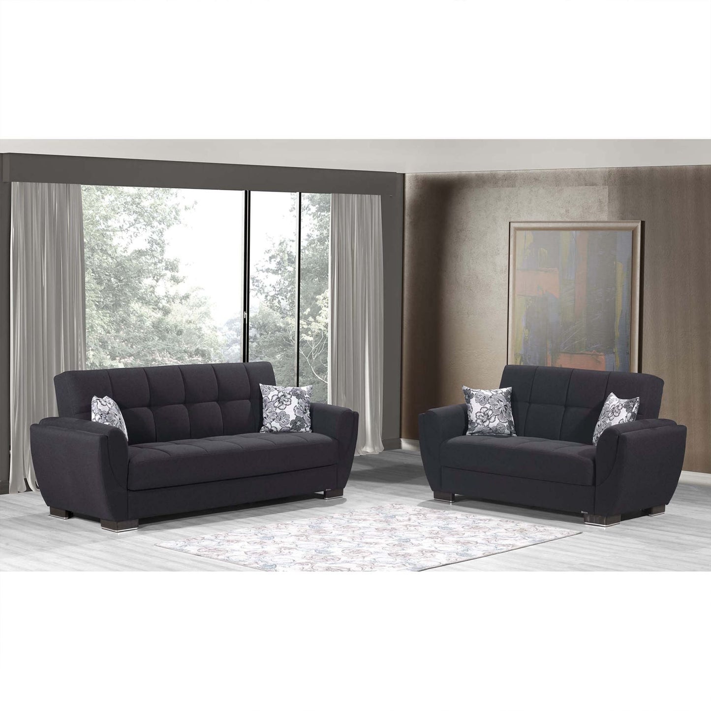 Ottomanson Air Armada Collection Convertible Sofa Bed