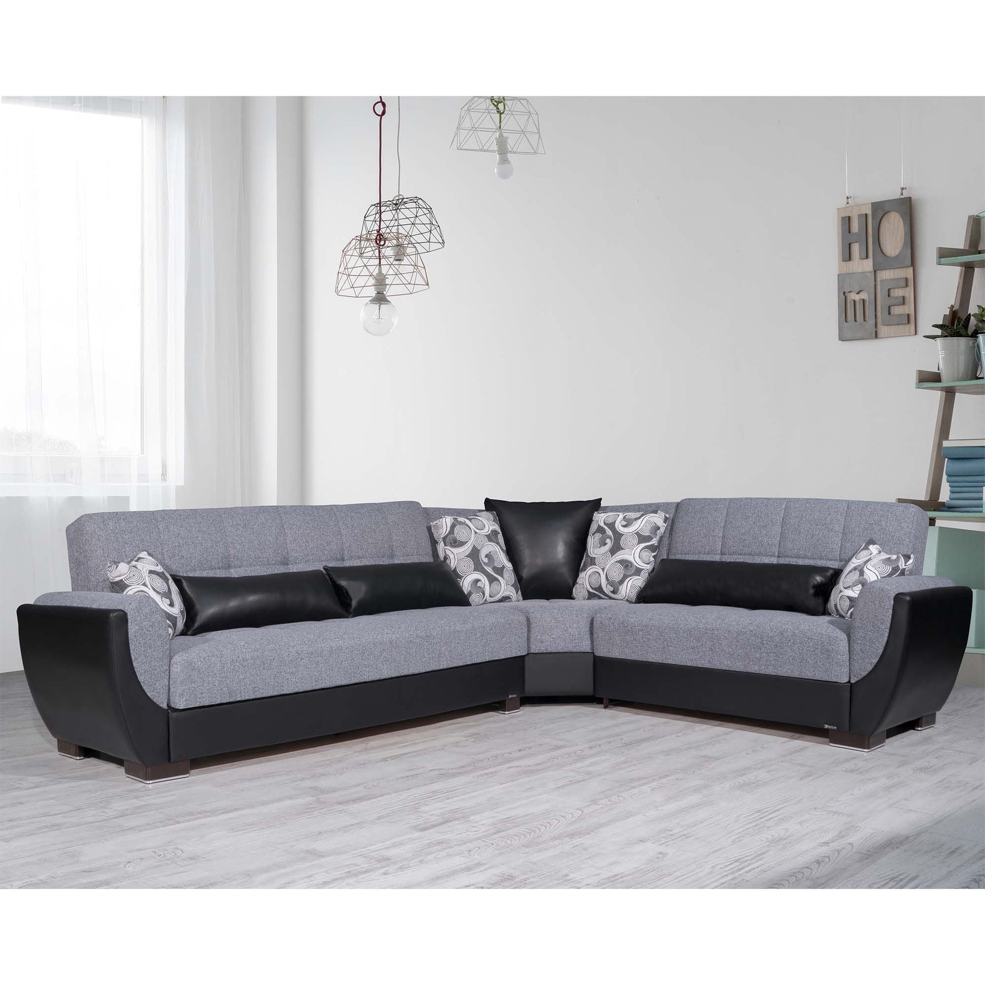 Ottomanson Armada Air Sectional Collection Convertible Sofa Bed