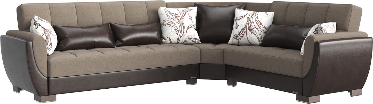 Ottomanson Armada Air Sectional Collection Convertible Sofa Bed