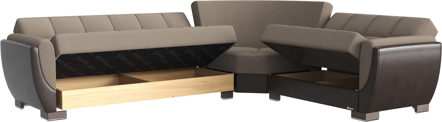 Ottomanson Armada Air Sectional Collection Convertible Sofa Bed