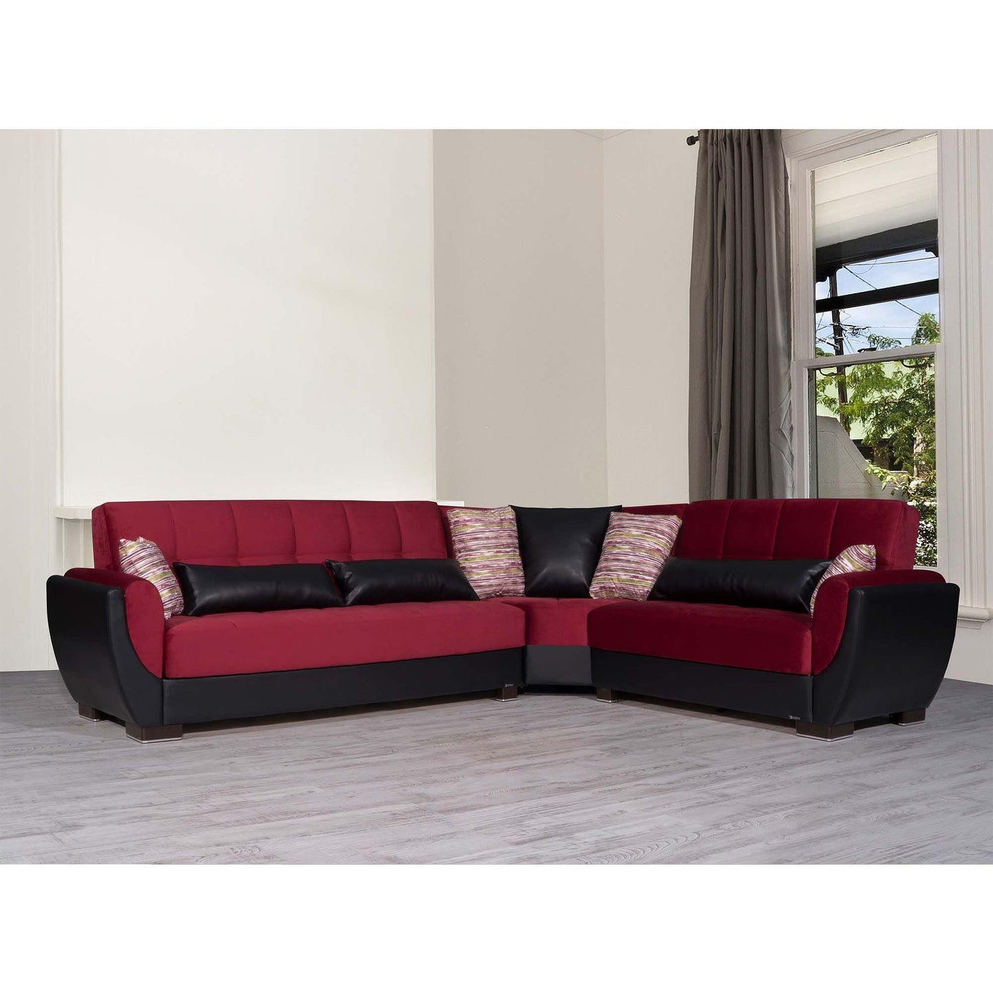 Ottomanson Armada Air Sectional Collection Convertible Sofa Bed