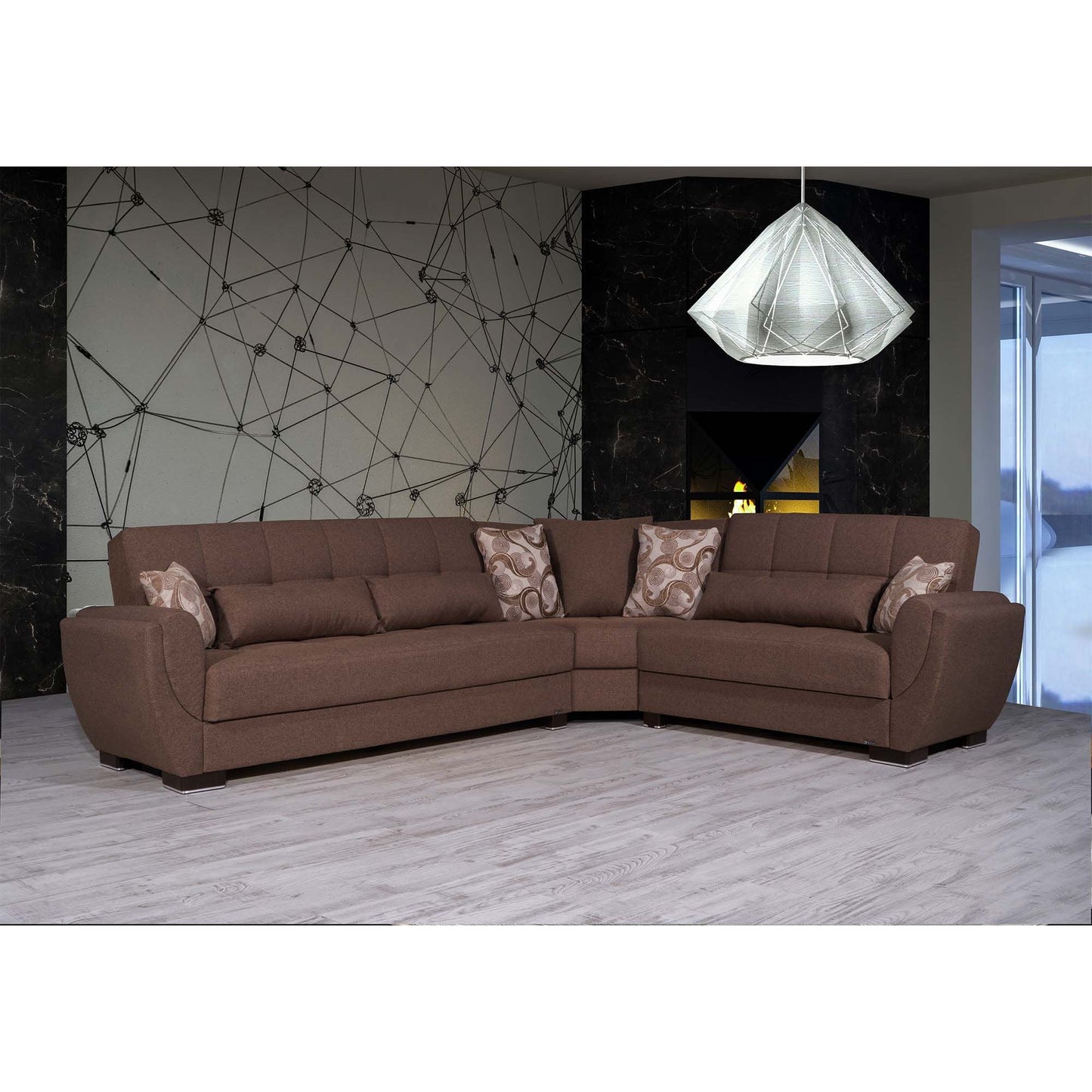 Ottomanson Armada Air Sectional Collection Convertible Sofa Bed