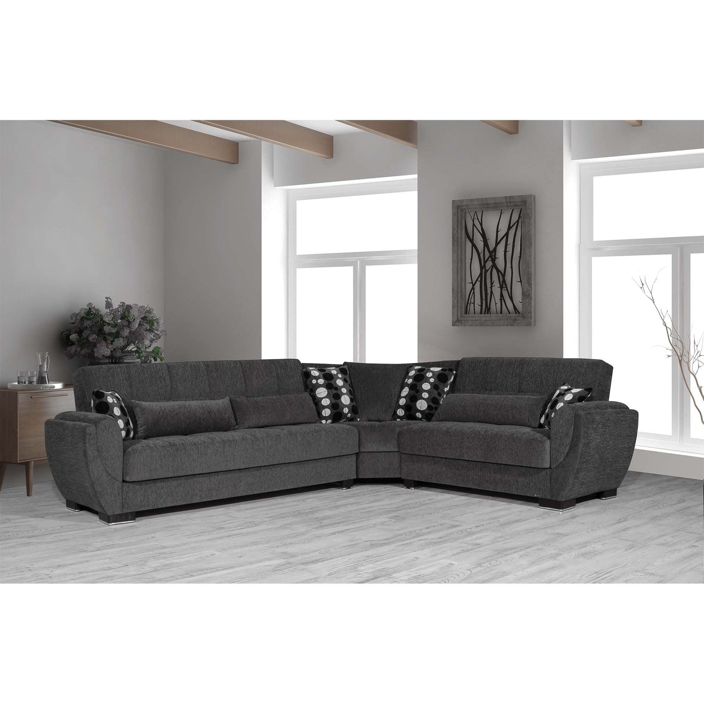 Ottomanson Armada Air Sectional Collection Convertible Sofa Bed