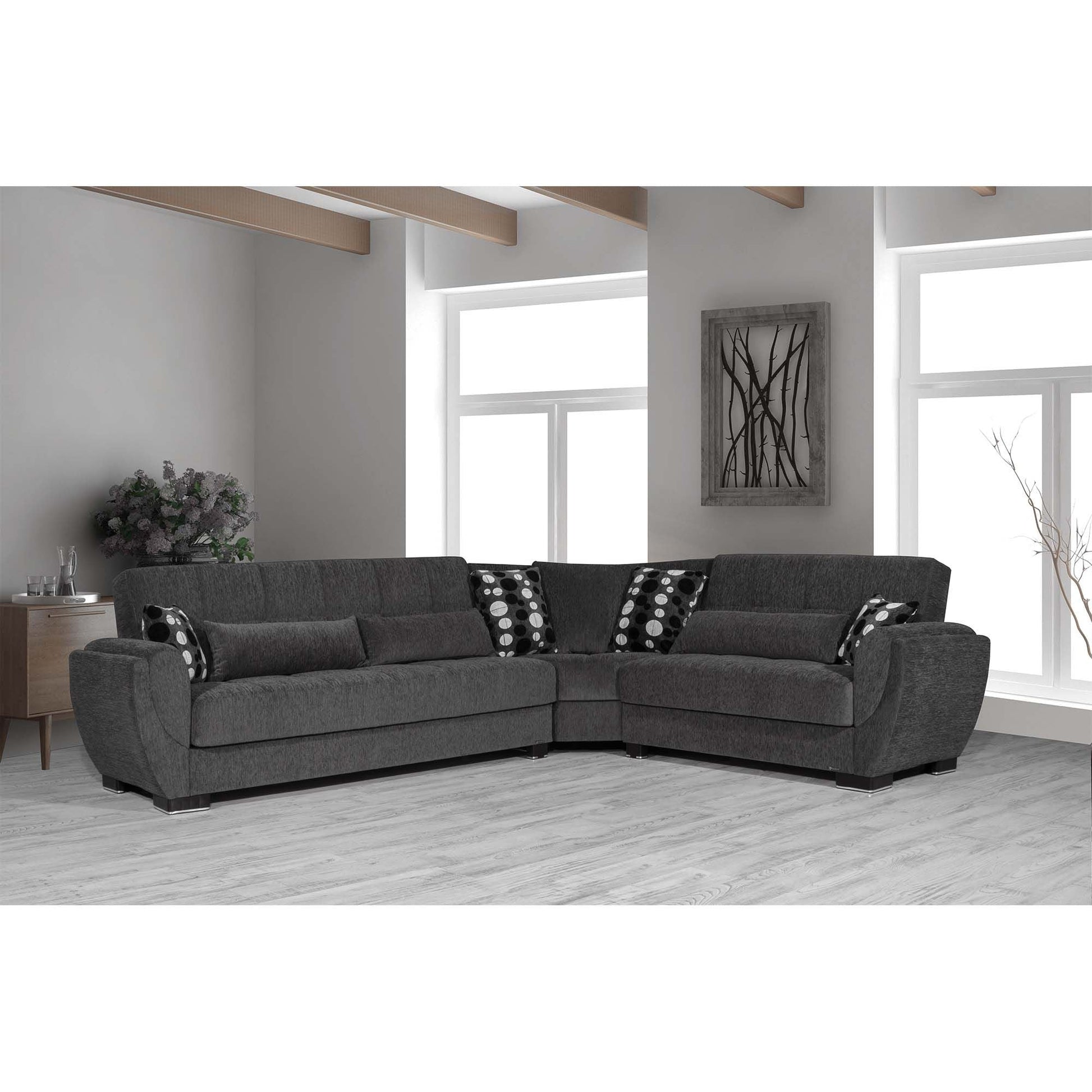 Ottomanson Armada Air Sectional Collection Convertible Sofa Bed