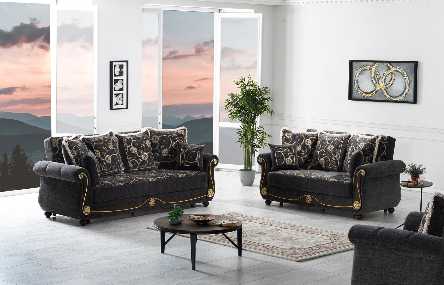 Ottomanson Americana Collection Convertible Sofa Bed