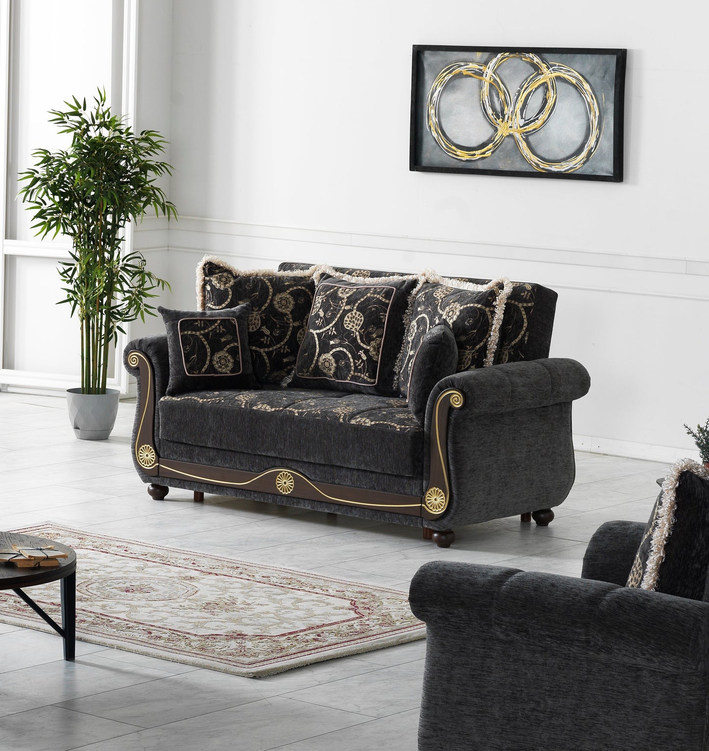 Ottomanson Americana Collection Convertible Sofa Bed