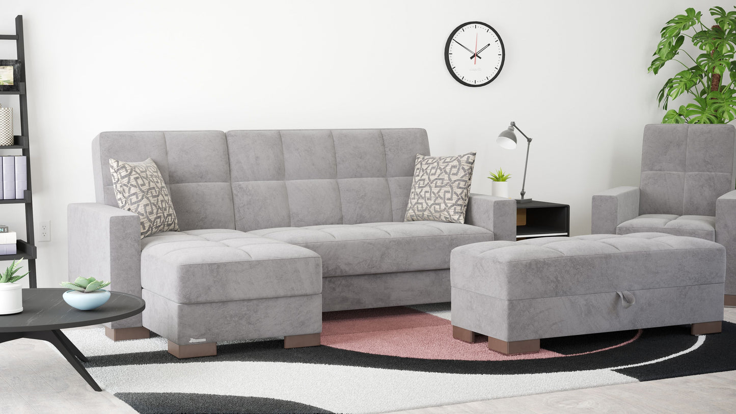 Ottomanson Armada Lounge Sectional Collection Convertible Sofa Bed