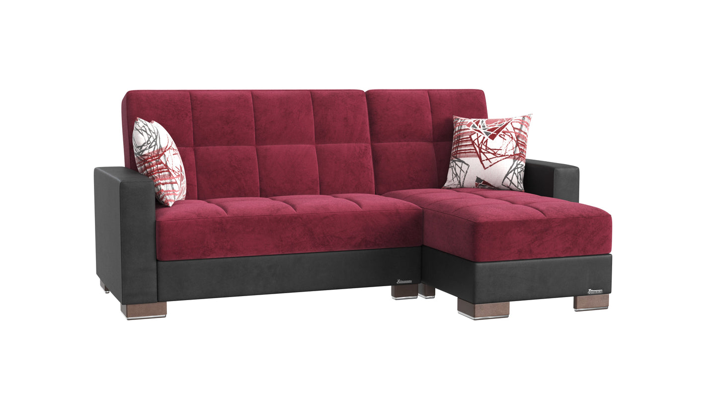 Ottomanson Armada Lounge Sectional Collection Convertible Sofa Bed