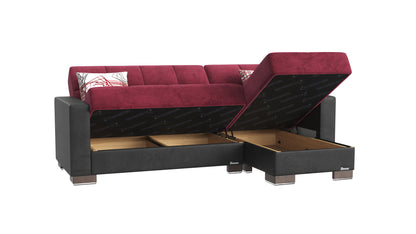 Ottomanson Armada Lounge Sectional Collection Convertible Sofa Bed