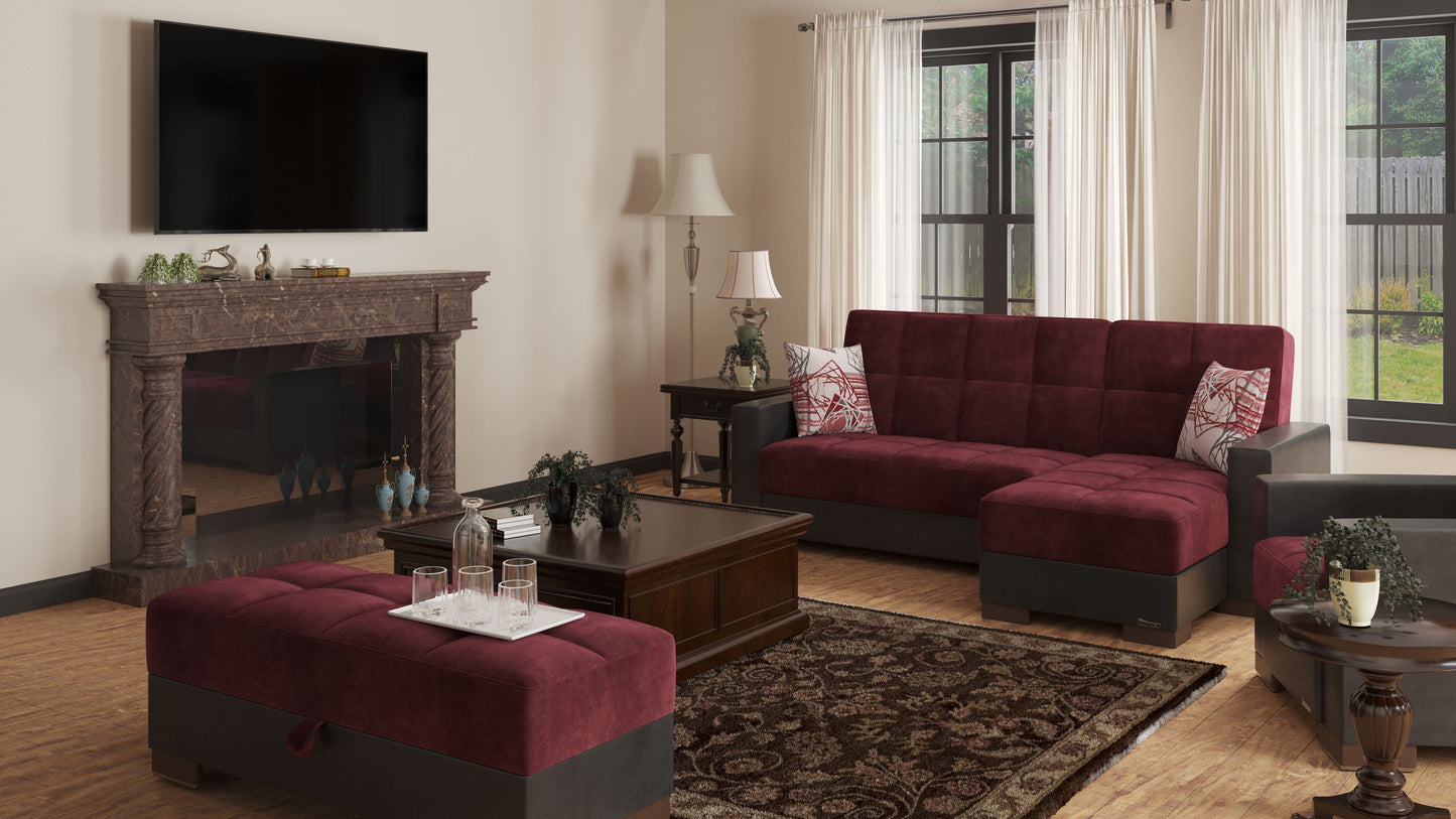 Ottomanson Armada Lounge Sectional Collection Convertible Sofa Bed