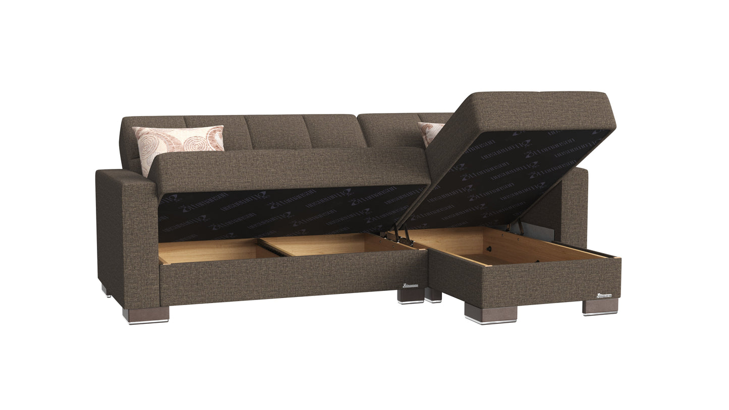 Ottomanson Armada Lounge Sectional Collection Convertible Sofa Bed