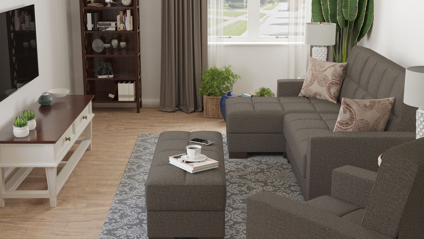 Ottomanson Armada Lounge Sectional Collection Convertible Sofa Bed