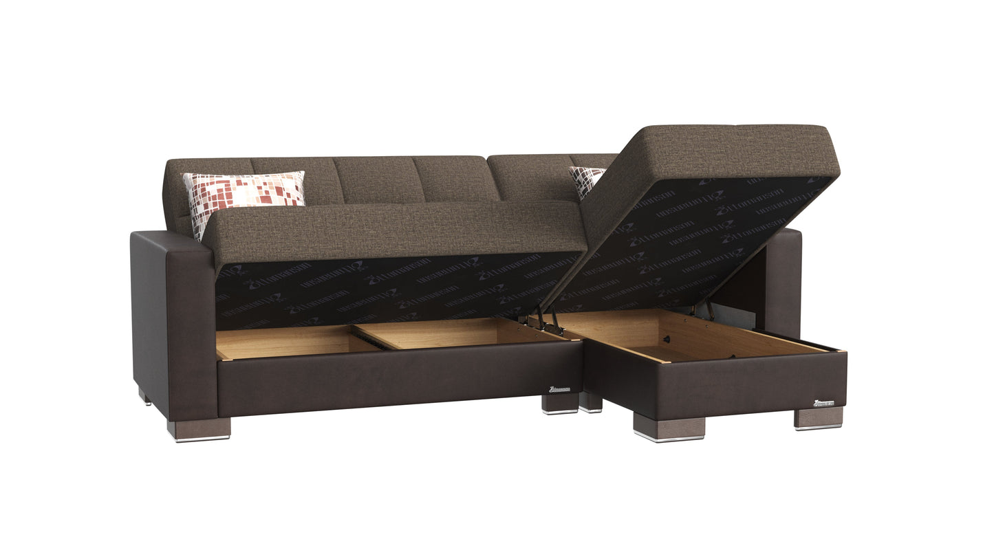 Ottomanson Armada Lounge Sectional Collection Convertible Sofa Bed