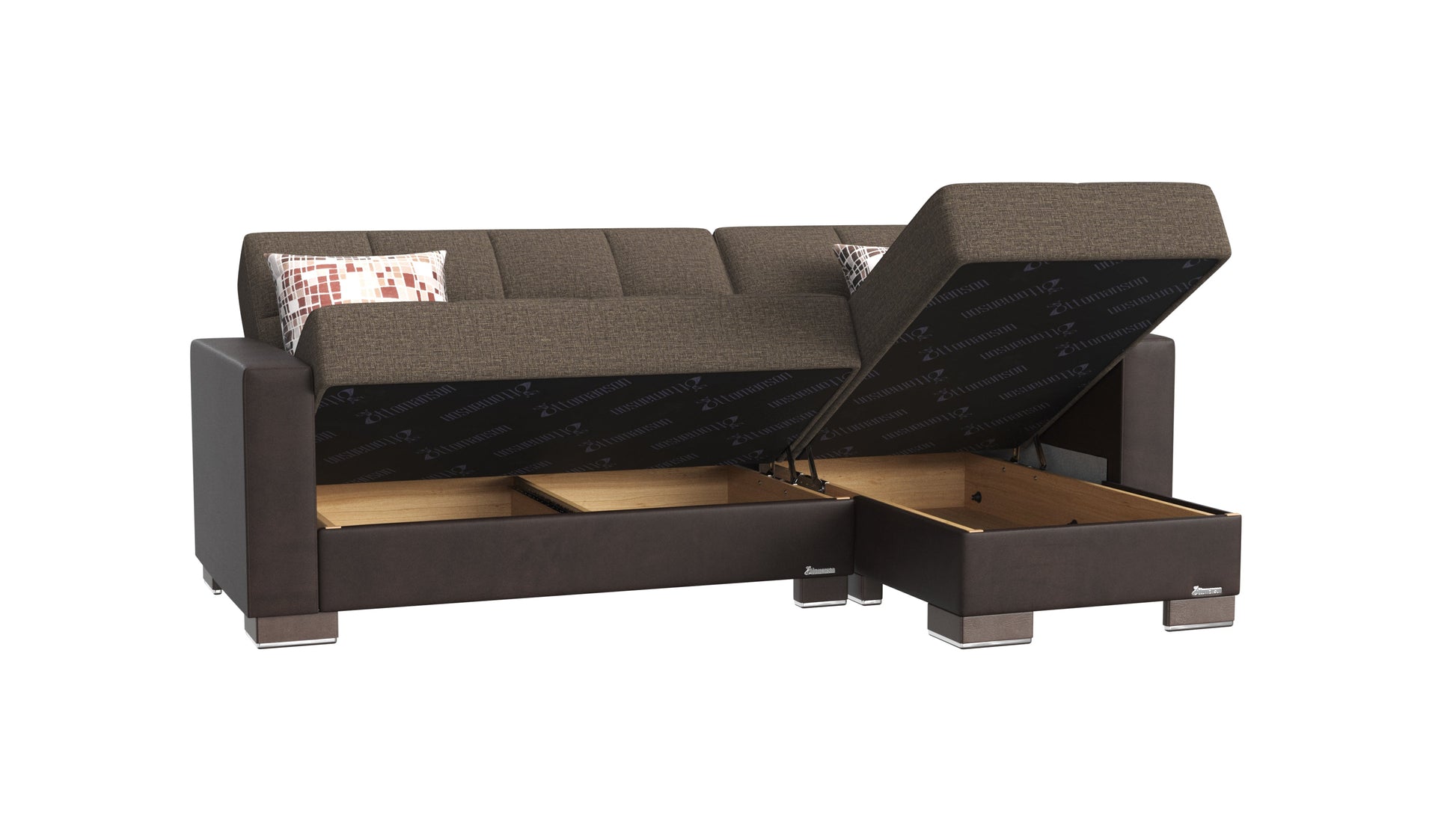 Ottomanson Armada Lounge Sectional Collection Convertible Sofa Bed