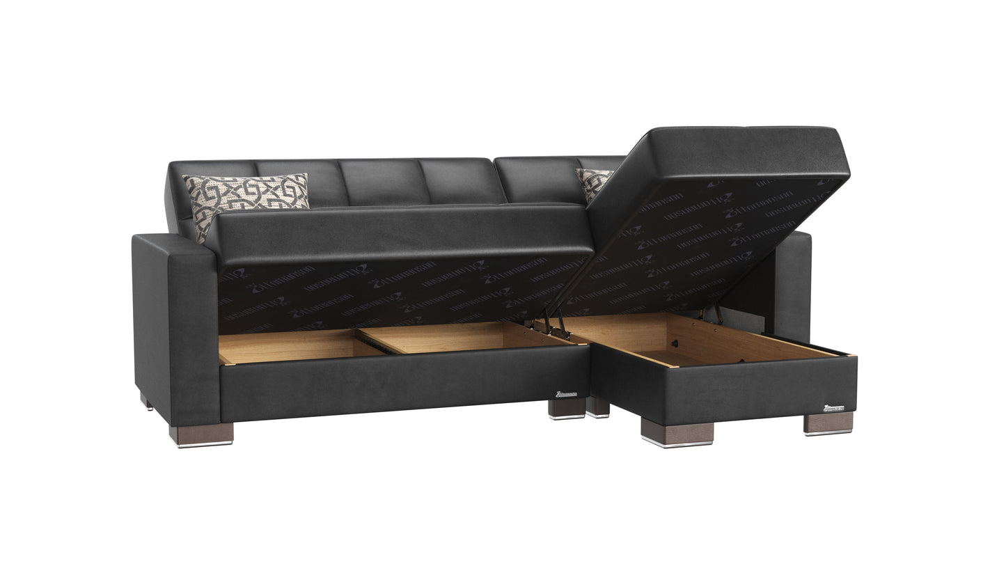 Ottomanson Armada Lounge Sectional Collection Convertible Sofa Bed