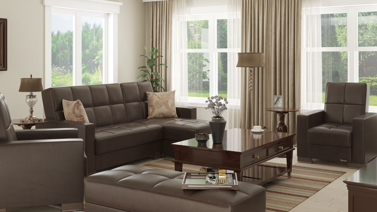 Ottomanson Armada Lounge Sectional Collection Convertible Sofa Bed