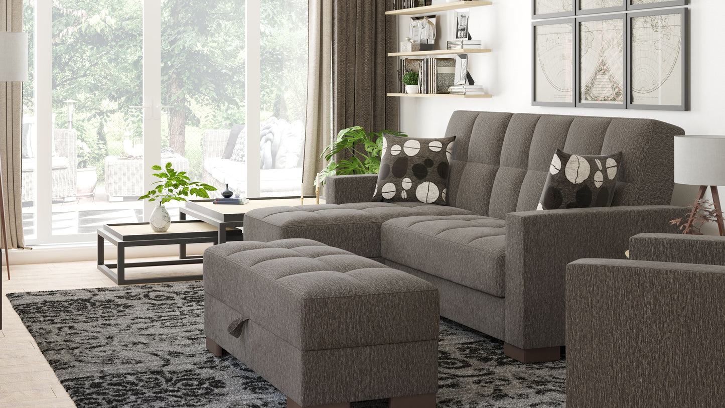 Ottomanson Armada Lounge Sectional Collection Convertible Sofa Bed