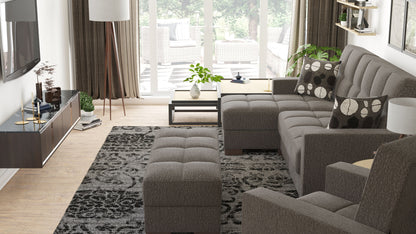 Ottomanson Armada Lounge Sectional Collection Convertible Sofa Bed