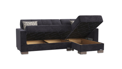Ottomanson Armada Lounge Sectional Collection Convertible Sofa Bed