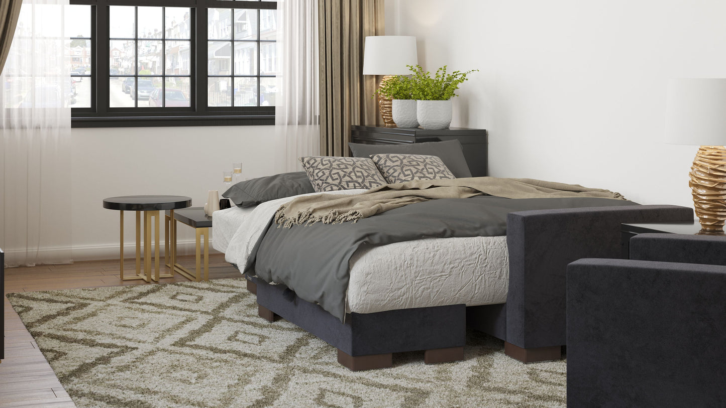 Ottomanson Armada Lounge Sectional Collection Convertible Sofa Bed