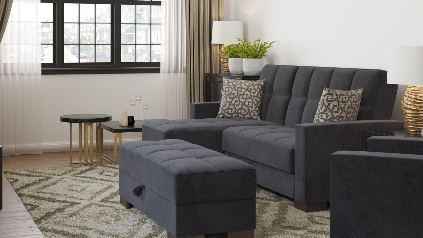 Ottomanson Armada Lounge Sectional Collection Convertible Sofa Bed