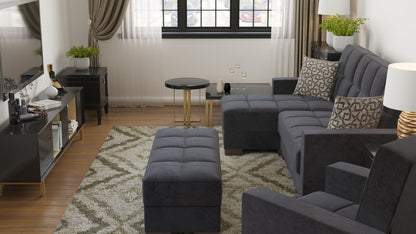 Ottomanson Armada Lounge Sectional Collection Convertible Sofa Bed