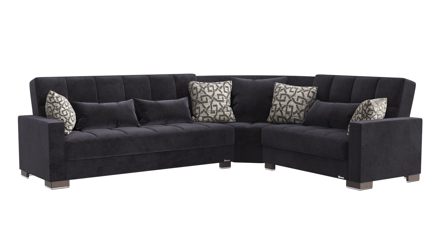 Ottomanson Armada Sectional Collection Convertible Sofa Bed