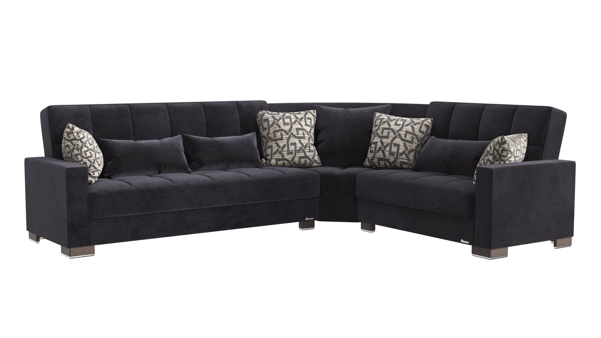 Ottomanson Armada Sectional Collection Convertible Sofa Bed