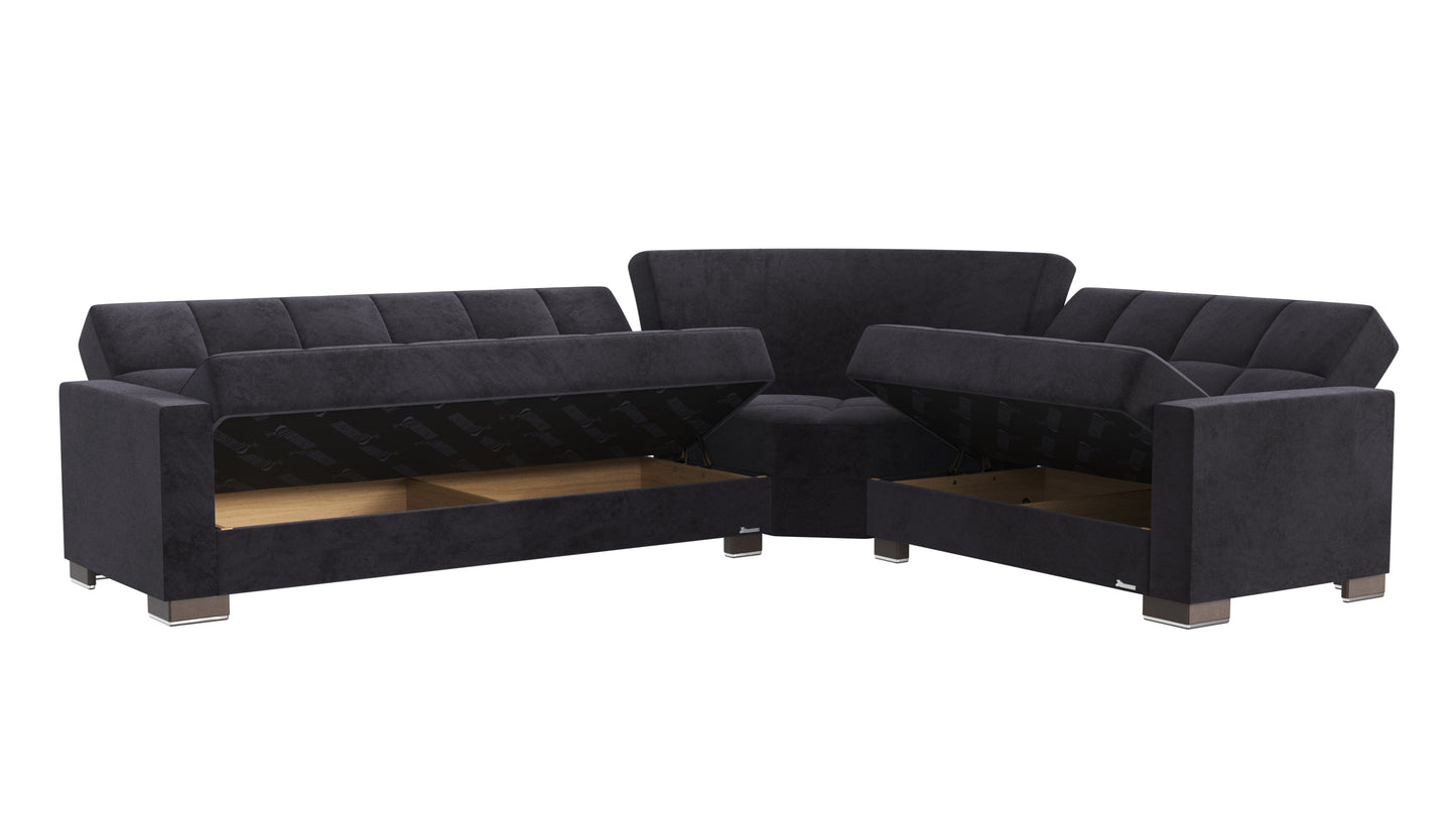 Ottomanson Armada Sectional Collection Convertible Sofa Bed