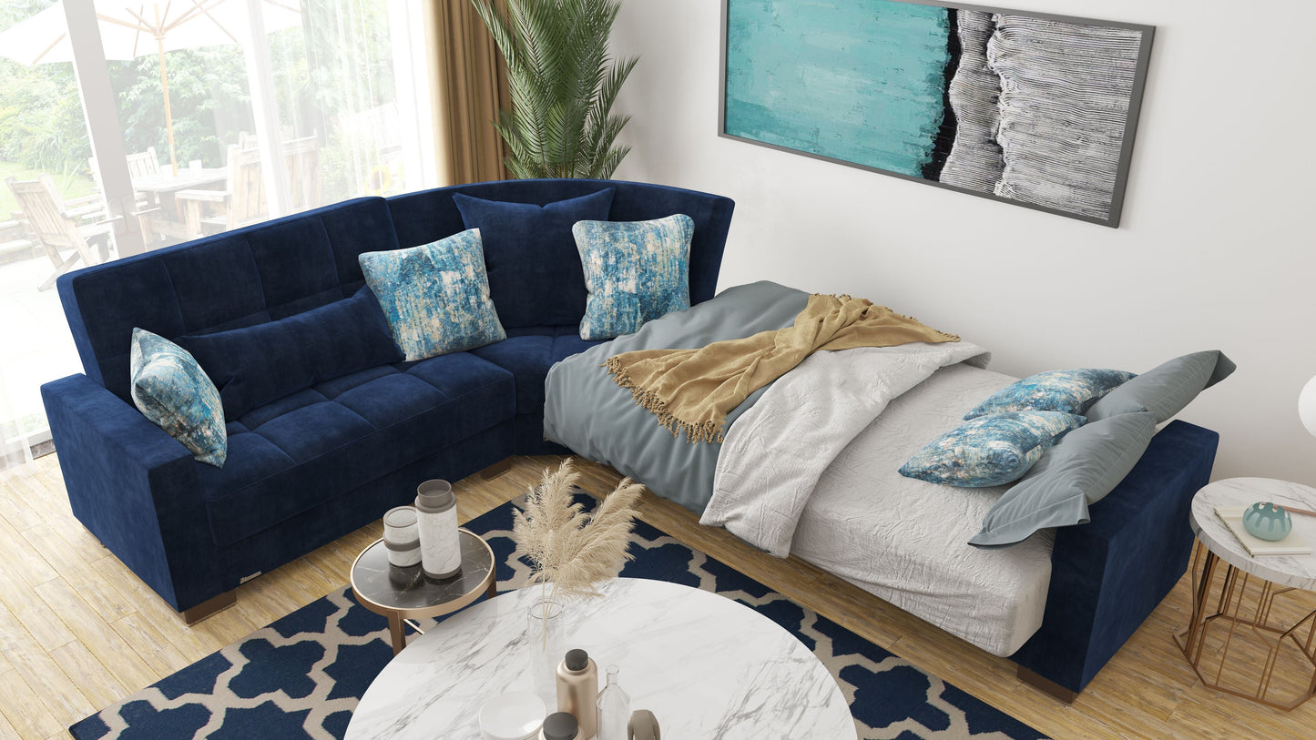 Ottomanson Armada Sectional Collection Convertible Sofa Bed