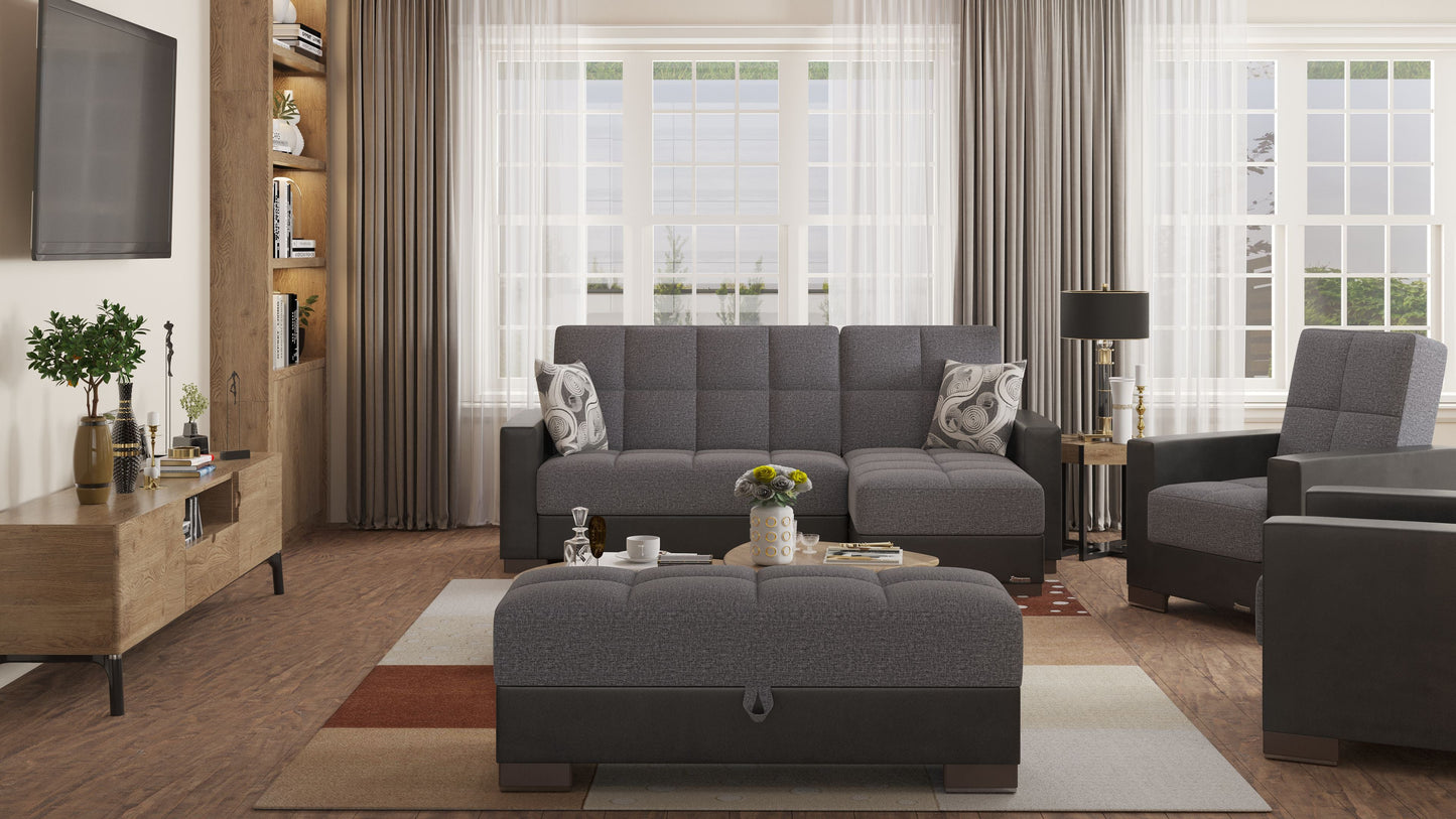 Ottomanson Armada Lounge Sectional Collection Convertible Sofa Bed