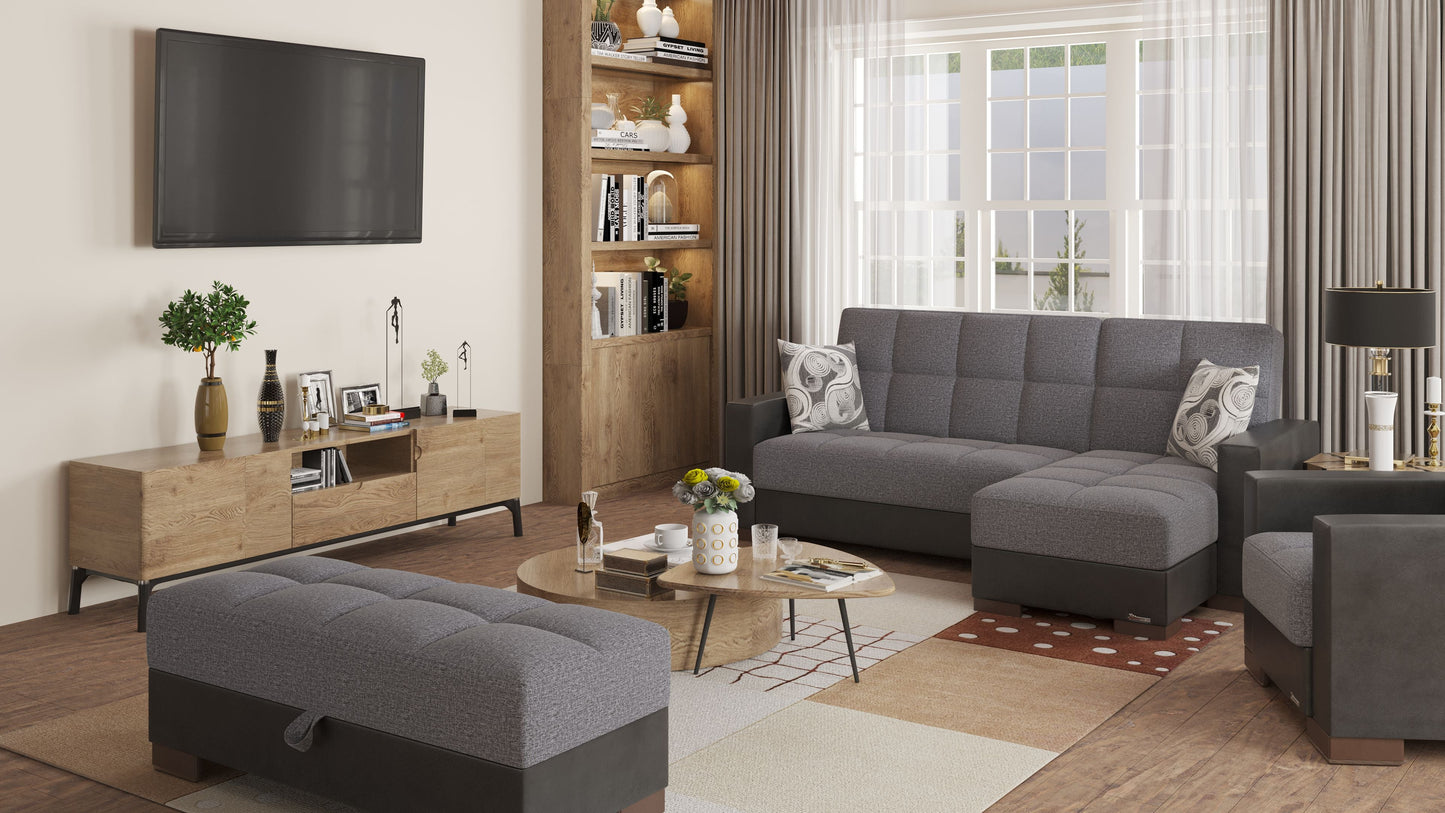 Ottomanson Armada Lounge Sectional Collection Convertible Sofa Bed